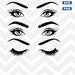 Eyelashes, Lashes Svg, Eyelashes Svg, Cut File, Cricut, Eyebrows SVG, Makeup SVG, Eyebrow Silhouette,, Cricut Lashes,T-shirt svg 