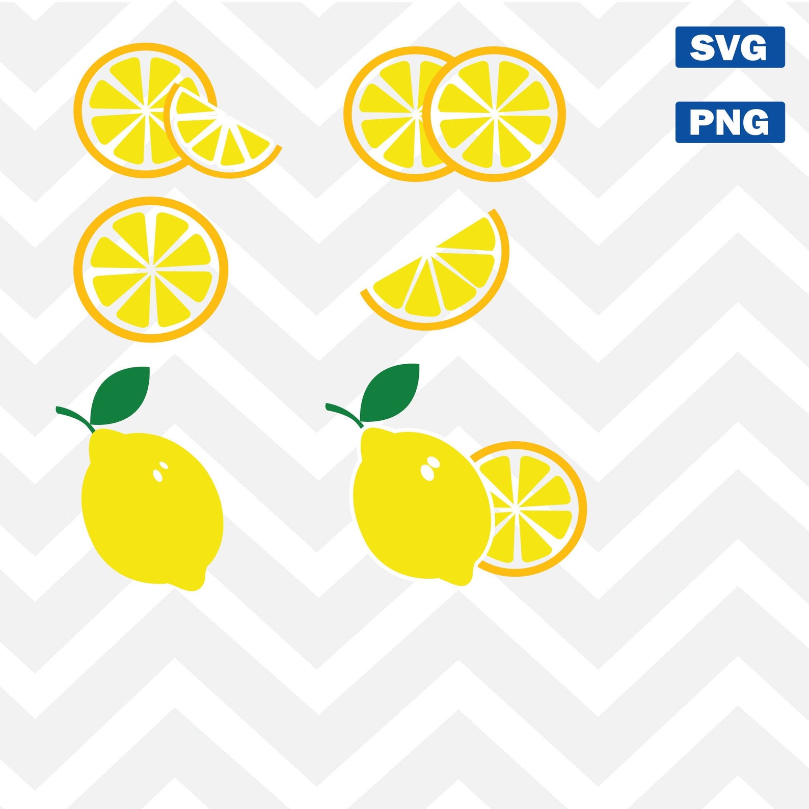Lemon SVG Bundle Lemon Slice Svg Lemon Digital Download - Etsy
