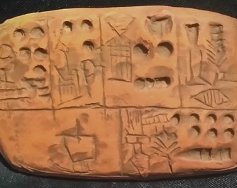 古代楔形文字粘土板：大麦とエンメル麦の分布、紀元前 3100 年～ 2900