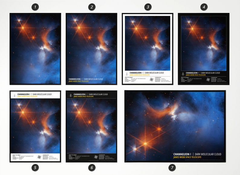 Doppelganger33 LTD Póster De La NASA Space Grand Tour Paquete De 8 Carteles Con Impresiones Artisticas