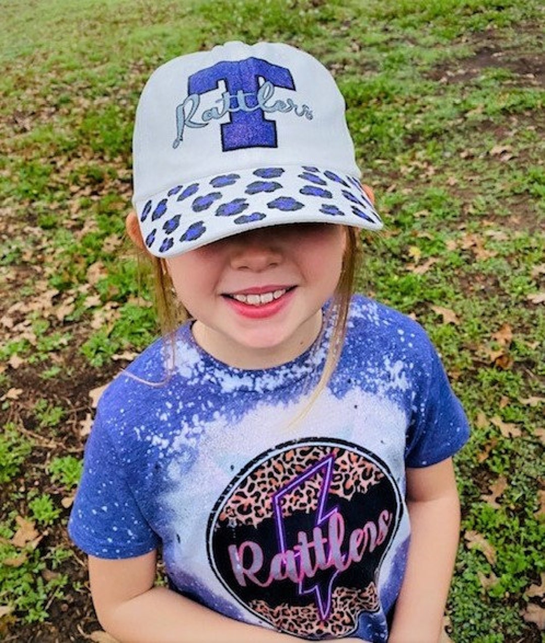 Children Rattler Rattlers Youth Cap. Youth Baseball Cap, Fishing Ball Cap, Hand Painted ...