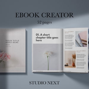 EBOOK Canva Template | 52 pages | Online Course, Magazine, Lead Magnet, Opt-in freebie | Digital Content Creator - ASTRID
