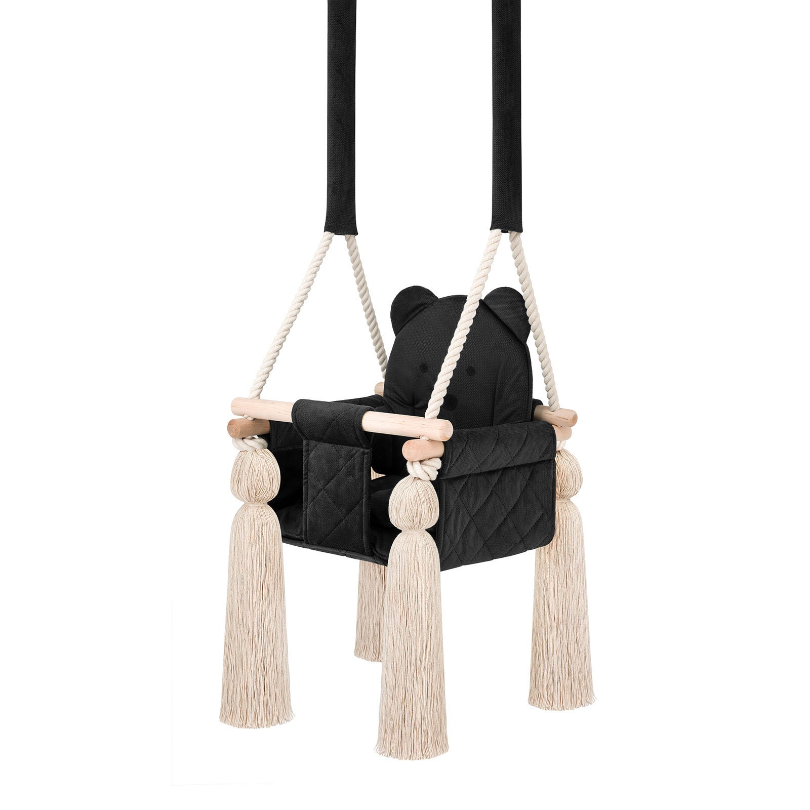 Velvet Indoor Baby Swing Black Fun and Safe Baby Swing Etsy