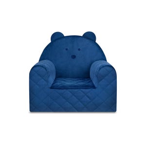 Adorable Bear Sofa Chair in Dark Blue: The Perfect Soft Baby Seat and Foam Baby Sofa Gift