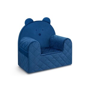 Adorable Bear Sofa Chair in Dark Blue: The Perfect Soft Baby Seat and Foam Baby Sofa Gift