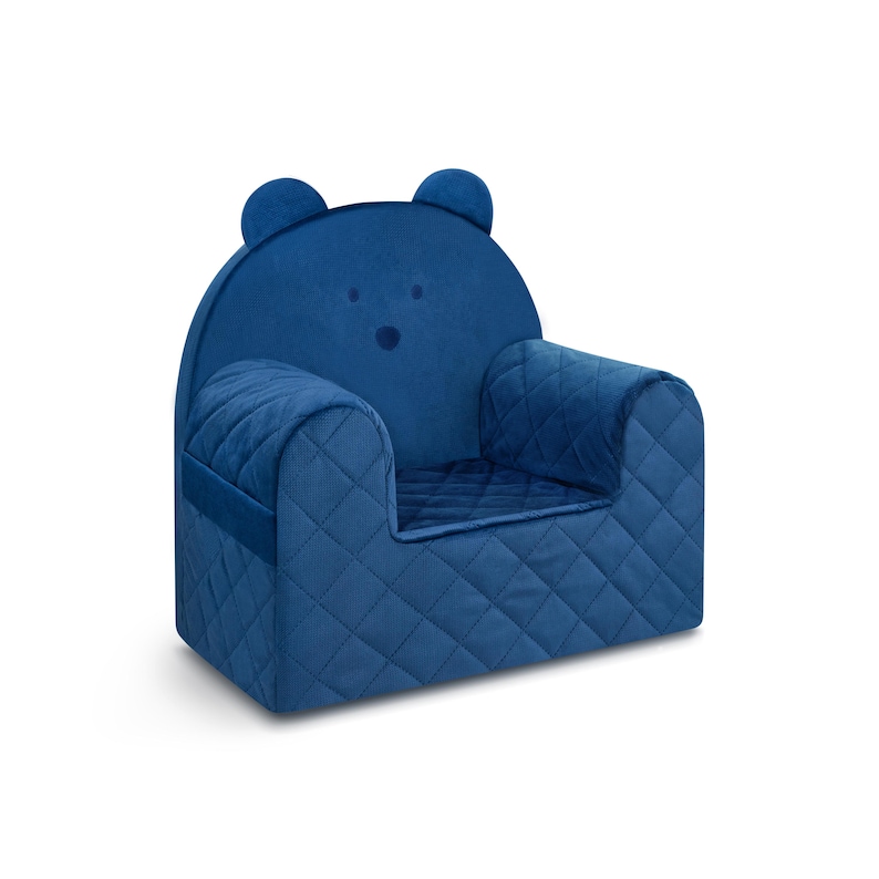 Adorable Bear Sofa Chair in Dark Blue: The Perfect Soft Baby Seat and Foam Baby Sofa Gift