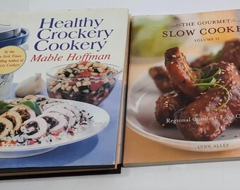 Crock Pot Slow Cooker cookbook lot of 2 cookbooks