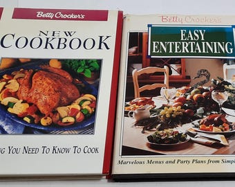 Betty Crocker Cookbook Lot: Beginner's Guide & Easy Entertaining