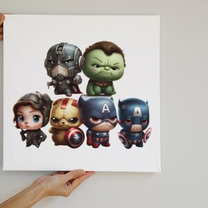 Cute Avengers Crew Digital Download druckbare Wandkunst Home Dekor