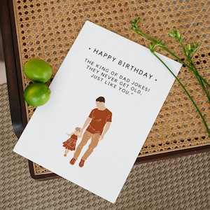 King of Dad Witze Geburtstagskarte | Alles Gute zum Geburtstag! | Digitales PDF | Sofort Download