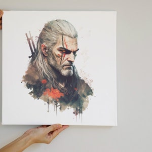 Geralt von Rivia Witcher Digital Download druckbare Wand Kunst Home Decor