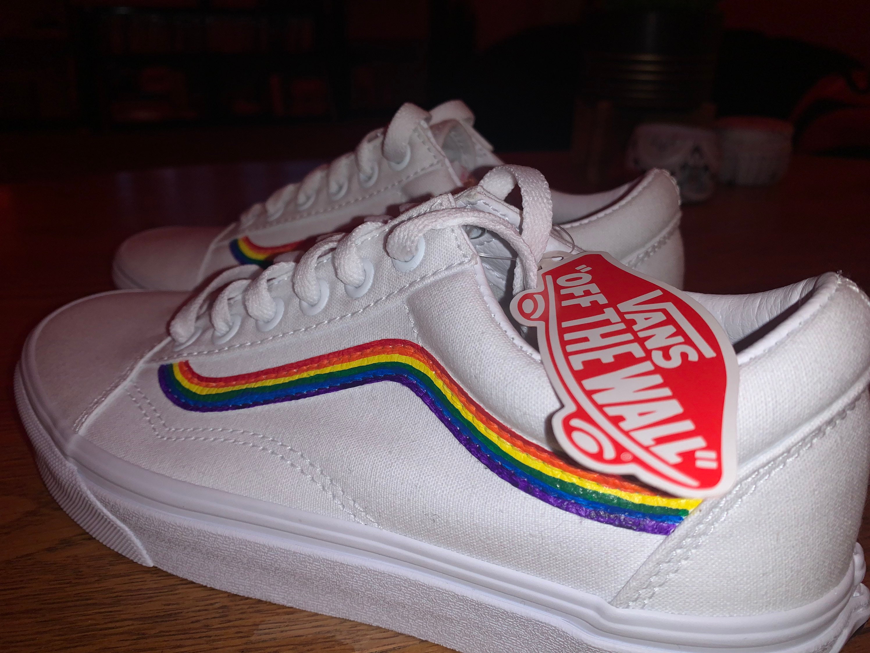 Custom Pride Vans Etsy