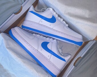 Nike Air Force 1 Blue | Etsy