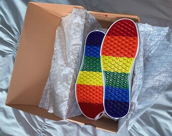 gay pride vans shoes