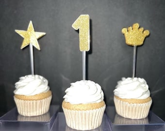 Custom Cupcake Toppers | Personalized Photo, Name, Age, Theme Designs