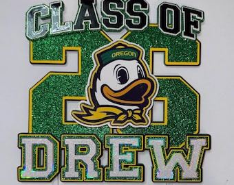 Custom High School, College, University Logo Cake Topper | Graduation Photo Topper | Class of 20XX