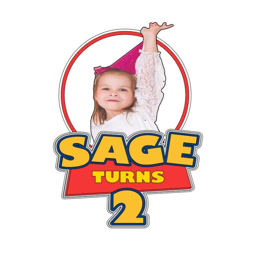 Toy Story Your Photo Cake Topper Custom Toy Story Decorations Toy Story