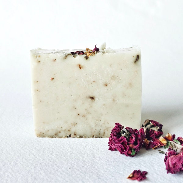 Rose flower shea geranium essential oil soap all natural zero waste soap handmade gift sets available no colors or fragrances 4 oz