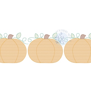 KürbisRanke Trio Skizze Light Fill Herbst Herbst Stickdatei Sofort Digital Download 14x4, 5x7, 6x10