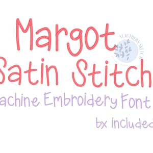 Margot Maschinenstickerei Satinstich Stickgarn Klassischer handgeschriebener Druckstil Groß- und Kleinbuchstaben Buchstaben BK .75&quot;, 1&quot;, 1,5&quot;, 2&quot;