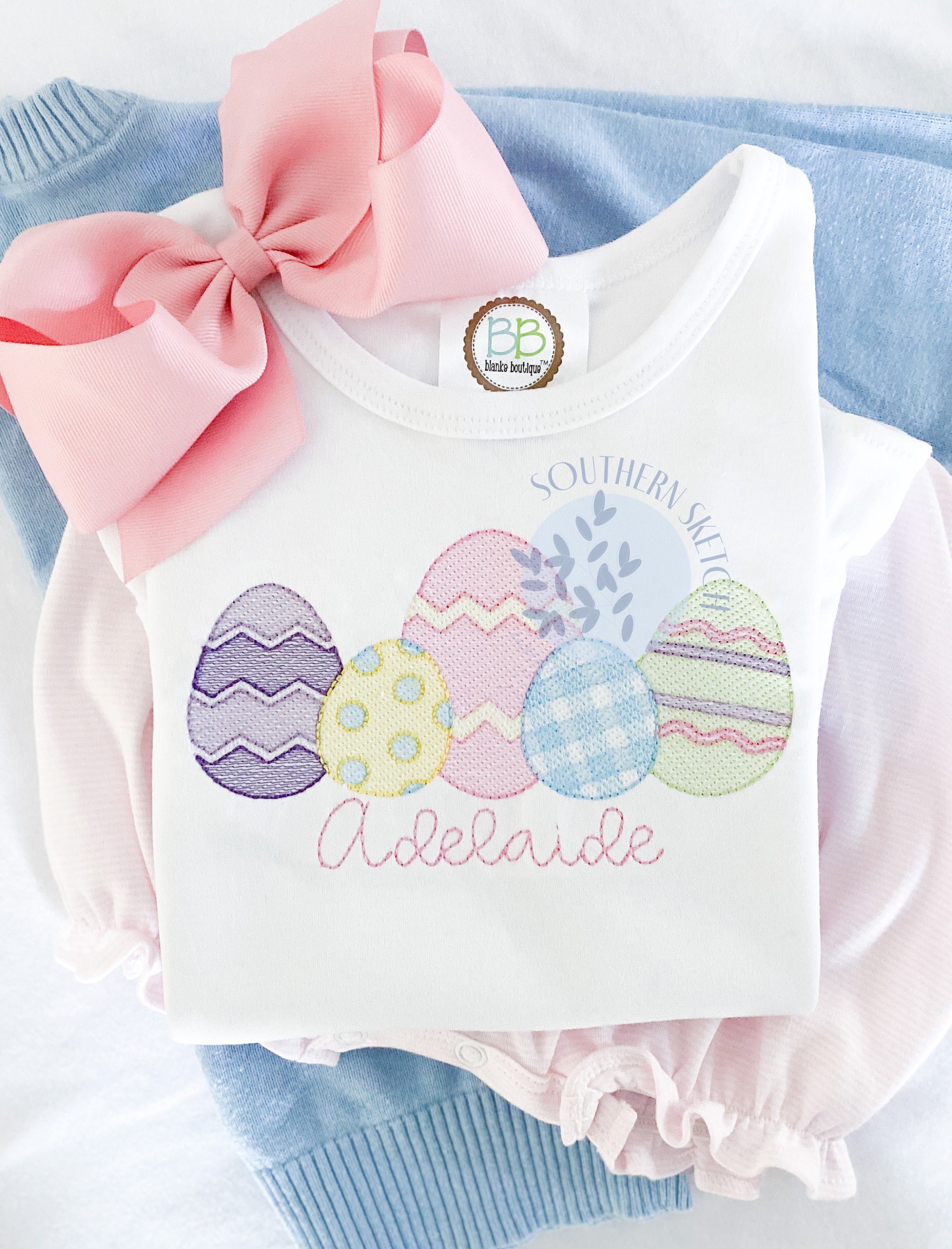 Sketch Easter Eggs Machine Embroidery Design File 5", 5x7, 6x10 - Etsy
