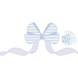 Applique bow bean stitch monogram frame simple classic girl machine embroidery design instant digital download 4x4, 5&quot;, 5x7, 6x10