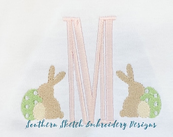 Easter Bunny Egg Mini Fill Machine Embroidery Digital Design File 1", 1.5", 2", 3"