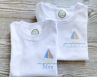 Boat Mini Fill Stitch Machine Embroidery Digital Design File 1", 1.5", 2"