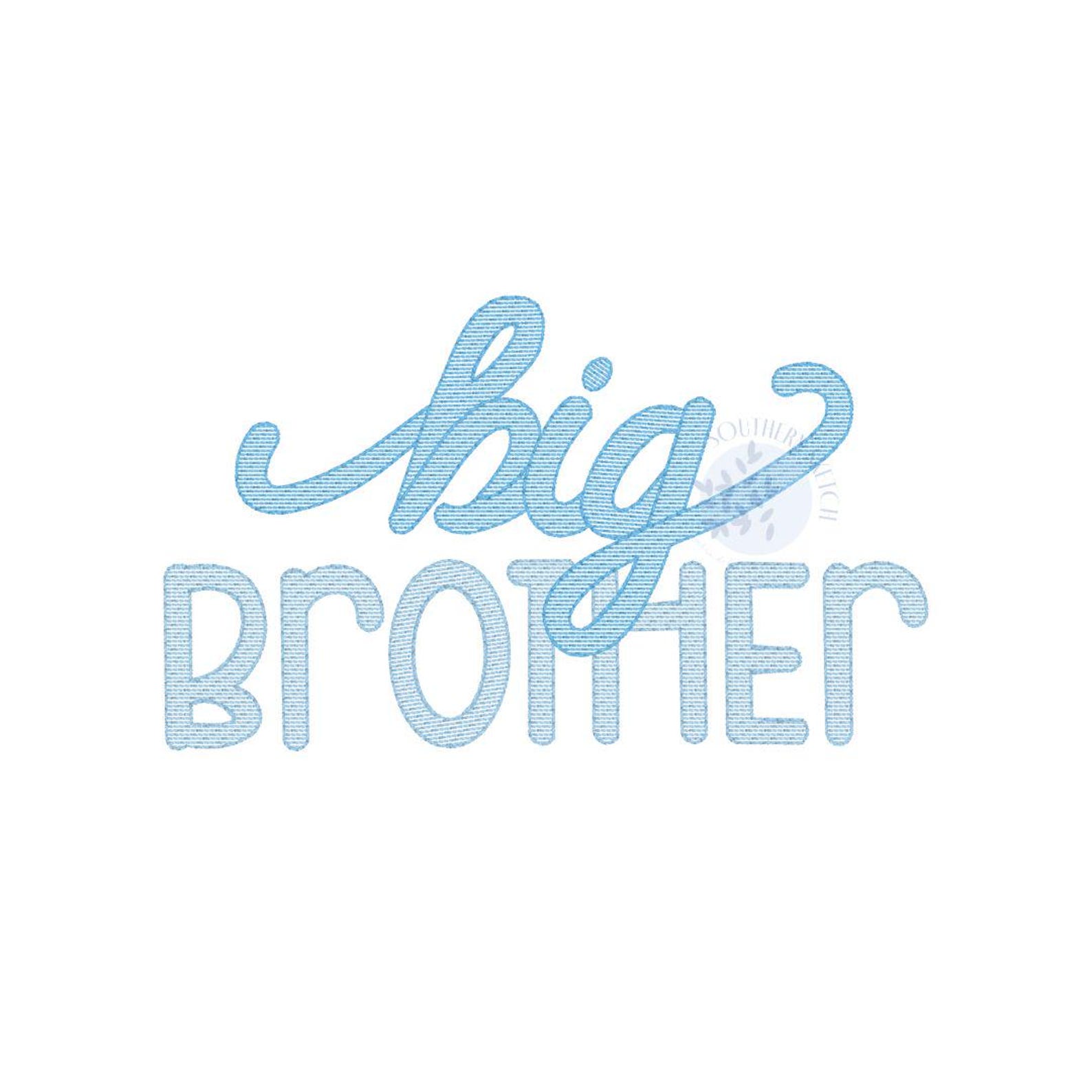 Big Brother Sibling Lettering New Baby Light Fill Quick Gender Reveal ...
