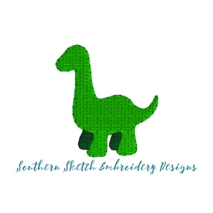 Dinosaur Mini Fill Stitch Macheine Embroidery Design File Instant Digital Download 1", 1.5", 2"