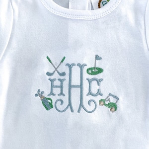Golf Mini Fill Stitch Bundle Machine Embroidery Design Digital Download File 1", 1.5" 2" image 4