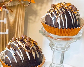 Hot Chocolate Bombs - LARGE Fall Gourmet Ghirardelli Hot Cocoa Bombs with Rich & Creamy Chocolate Ganache - Best cocoa bombs on ETSY!