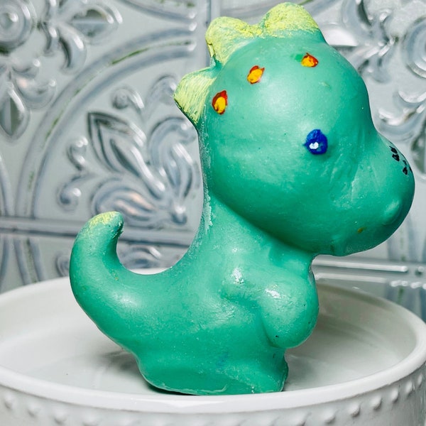 2 LG adorable Dinosaur Hot Chocolate Bombs - Gourmet Ghirardelli Cocoa, Creamy Chocolate Ganache, and tons of marshmallows!. Hand painted.