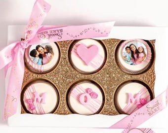 Chocolate covered OREOs | 6 - pk | Customize your very own with PHOTO, LOGO, WORDING, or name. | Just email image | Price includes shipping!