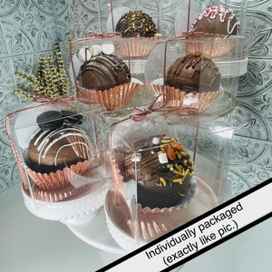 Hot Cocoa Bombs |  Large gourmet Ghirardelli hot Chocolate bombs | Deluxe individually wrapped Full Size Christmas - Holiday flavor sampler
