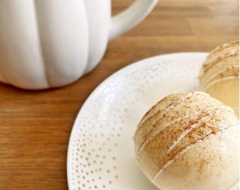 Pumpkin Spice Hot Chocolate Bombs | LARGE | Gourmet Ghirardelli Hot Cocoa Bombs w/ Rich, Creamy Ganache & tons of mini marshmallows.