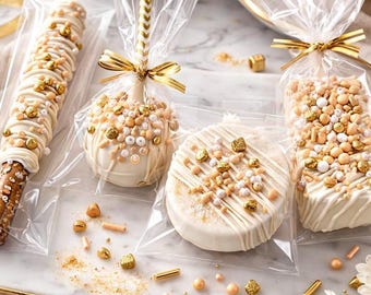 Paquete de dulces personalizados para fiestas / Chocolate Ghirardelli / Hechos a pedido / Totalmente personalizables. Cake Pops, Oreos, pretzels, paletas crujientes.