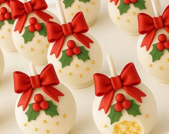 Holiday cake pops - Elegant - Corporate Gifting - Holiday Gatherings - Christmas Parties