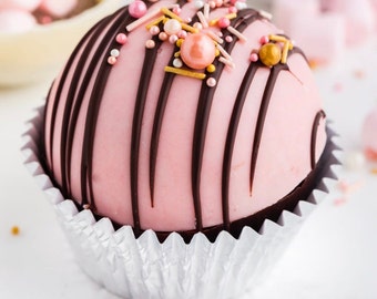 2 LARGE Gourmet Ghirardelli Hot Chocolate Bombs - Hot Cocoa Bombs with Rich & Creamy Chocolate Ganache - BEST tasting cocoa bombs on ETSY!