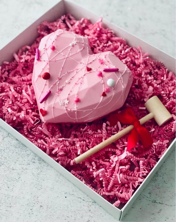 Chocolate heart with hammer discount