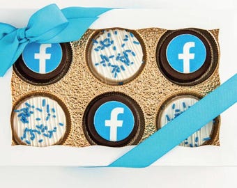 Custom Image OREO gift box  | Customize your very own Chocolate dipped Oreo cookies | Upload logo or photo | Price INCLUDES SHIPPING