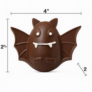 Chocolate Breakable Halloween Bat filled w/ candy. Wooden Hammer included. Hand painted w/ edible gold. TikToc & Insta trending! BESTSELLER image 3