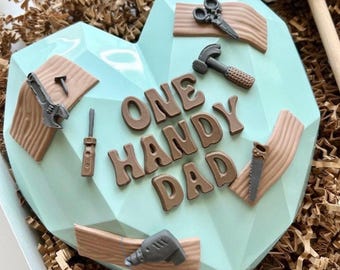 Fathers Day Breakable Chocolate heart | HUGE gourmet Ghirardelli  heart overflowing with your choice of Candy | Father’s Day BESTSELLER!