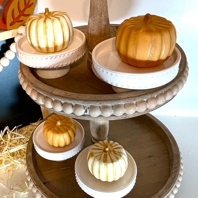 Pumpkin Spice Cocoa Bomb Pumpkins - Gorgeous Hand Painted Ghirardelli Hot Chocolate Bombs w/ Rich & Creamy Chocolate Ganache - BEST on ETSY! image 4