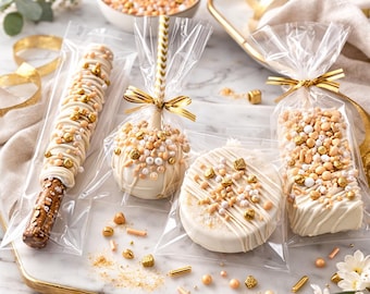 Assorted custom sweets party pack | Ghirardelli chocolate | Made to order | Completely Customizable. Cake Pops, Oreos, pretzels, crispy pops