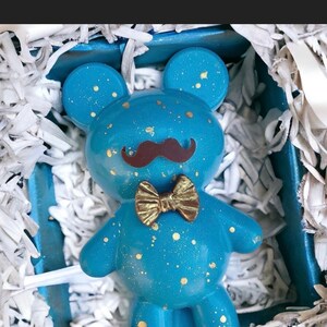 Birthday Breakable Chocolate BEAR ~ HUGE gourmet Ghirardelli Bear overflowing with your choice of Candy. Bestseller !! Smash w/ hammer. image 4