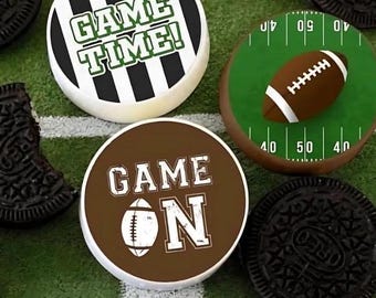 Ghirardelli Chocolate Covered Oreos: Football Party Treats