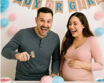 Gender Reveal | Baby Announcement | Chocolate Heart | Breakable | New Baby Gift | Smash Heart | Hammer | Grandparents | Sibling | BESTSELLER