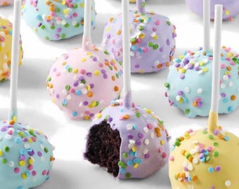 Gourmet Easter Cake Pops: Ghirardelli Chocolate, Pastel Sprinkles