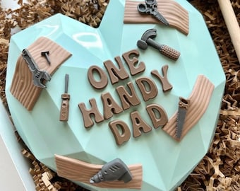 Fathers Day Breakable Chocolate heart ~ HUGE gourmet Ghirardelli  heart overflowing with your choice of Candy. Grandpa gift too! Best seller